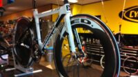 Set HED wielen 6cm carbon velghoogte 10 speed ultegra Shimano no tubes