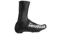 Velotoze Shoe Covers (Kort of Lang – Zwart en lichtblauw (kort) + Toe Cover (Red)