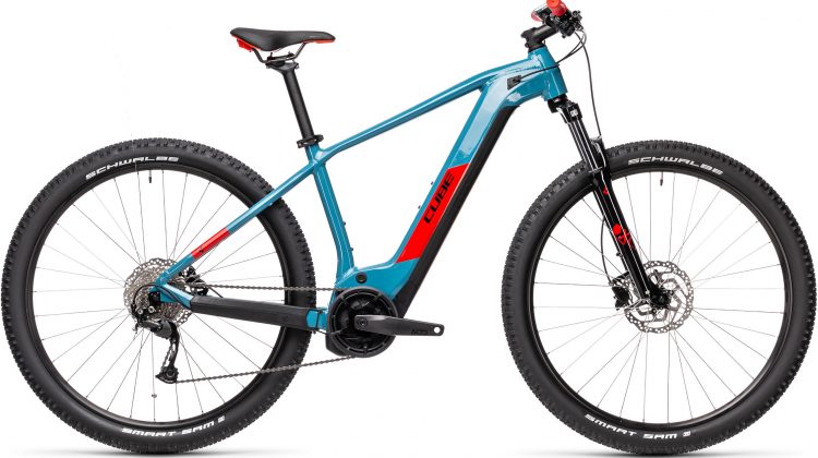 E-MTB CUBE REACTION HYBRIDE PERFORMANCE 400 BLUE’N’RED 2021