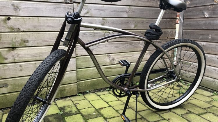 Unieke Patina Beachcruiser met voorvorkvering