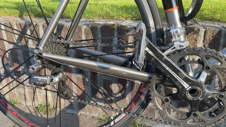 Custom titanium racefiets voor lange mannen