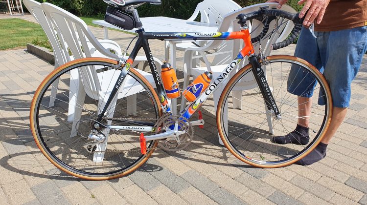 Koersfiets colnago columbus carbon met triple versnelling