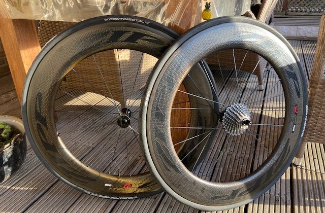 ZIPP 808 wielerset + cassette Shimano Durace