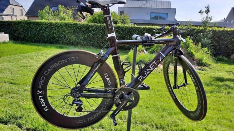 Tijdritfiets planet X inclusief planet X tube wielset